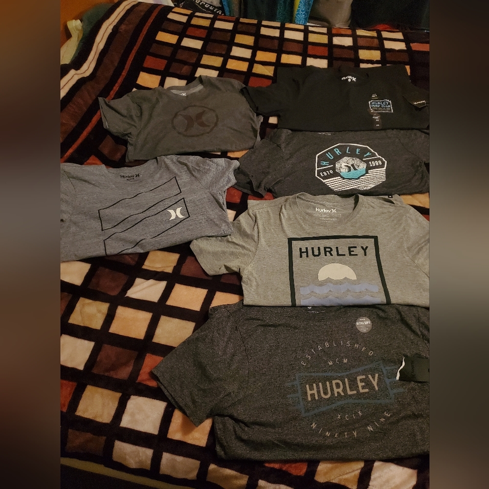Hurley- Lot of 6 size Medium Shirts